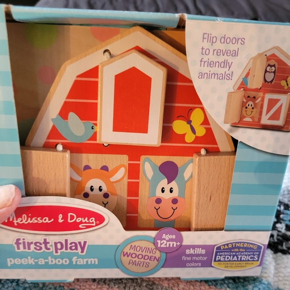 Melissa and Doug Other - 🛒🛍️💥NWT Melissa and Doug first play peek a boo farm for baby